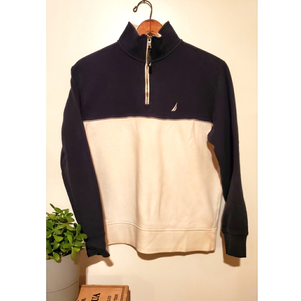 Vintage genuine men's sailing quarter-zip pullover